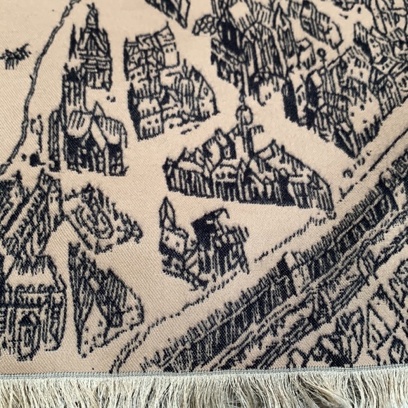 New Cashmere Horse Mixed Print Scarf Shawl Pashmina Blanket Wrap with Fringe - Picture 4 of 4